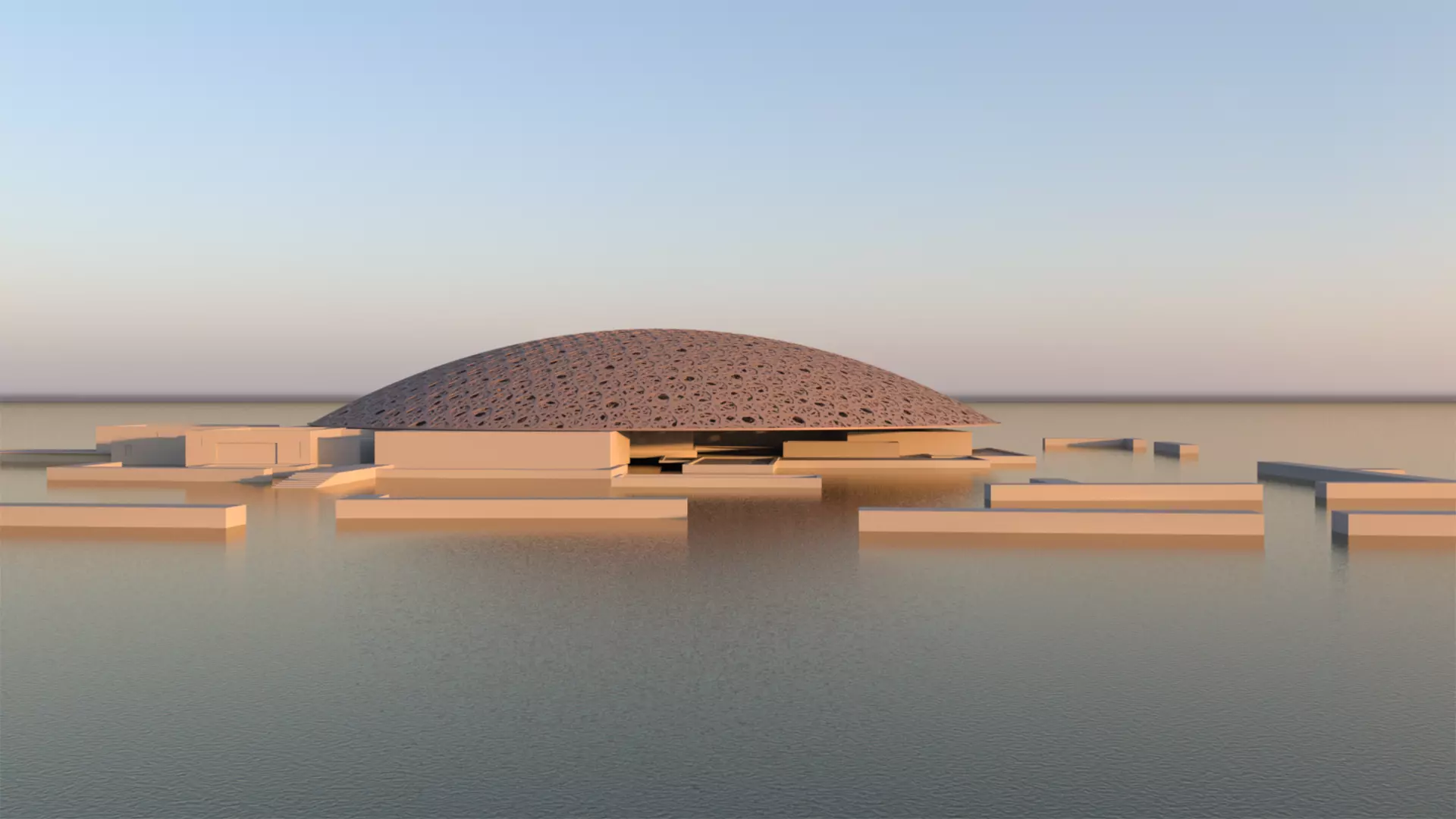 Louvre Abu Dhabi Museum 3D Model 3D model_3