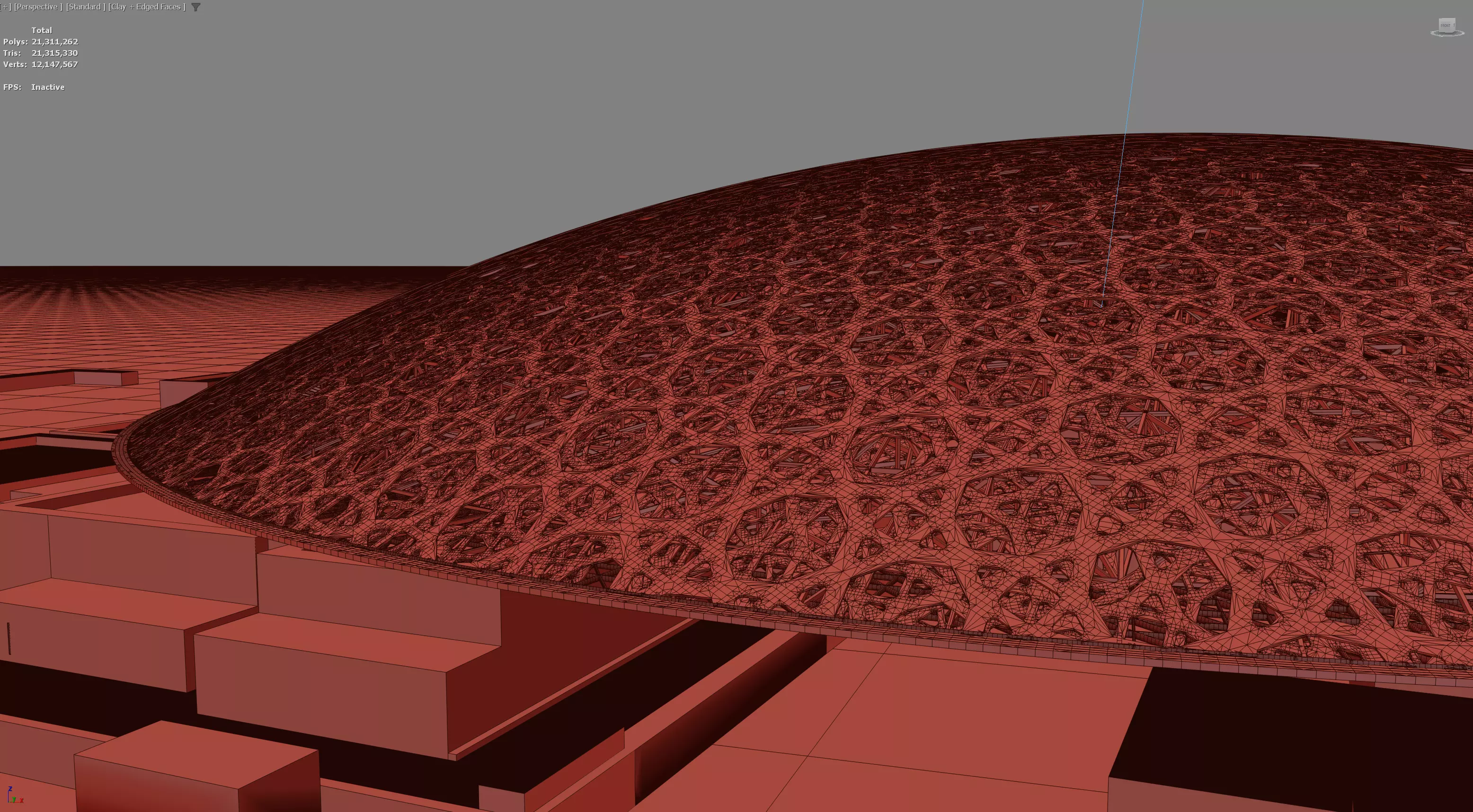 Louvre Abu Dhabi Museum 3D Model 3D model_4