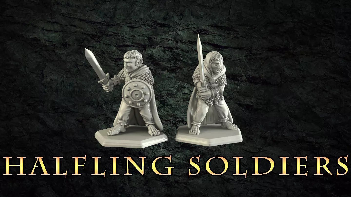 Halfling Soldier 3D print model