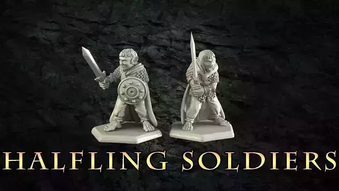 Halfling Soldier 3D print model