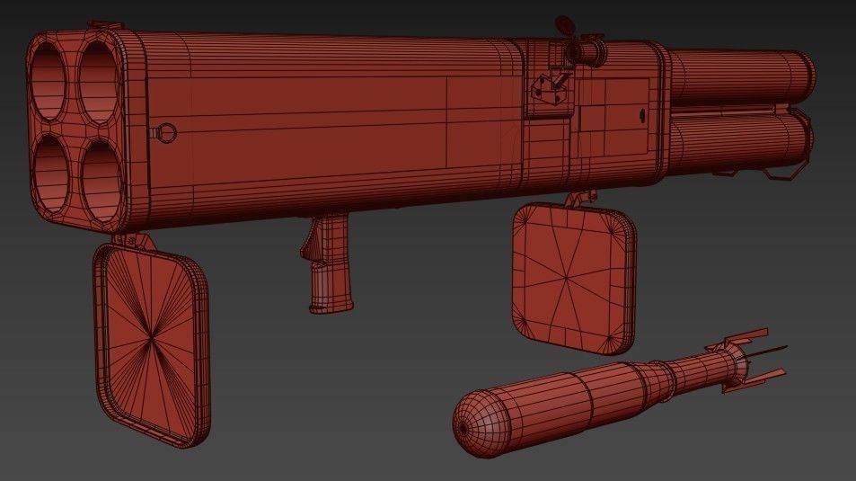 Flash Rocket 3D model M202 FLASH rocket launcher VR / AR / low-poly | CGTrader
