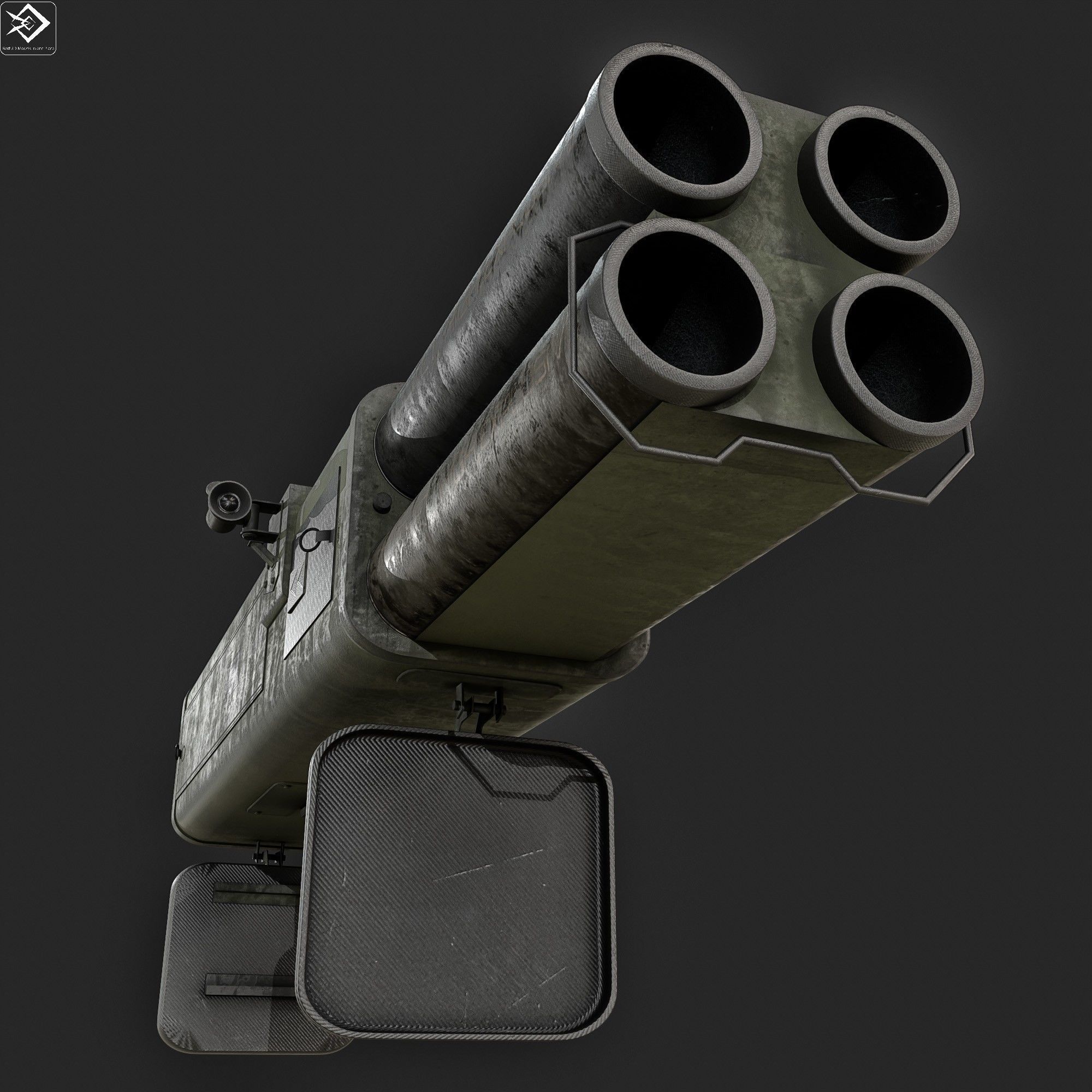 Flash Rocket 3D model M202 FLASH rocket launcher VR / AR / low-poly | CGTrader