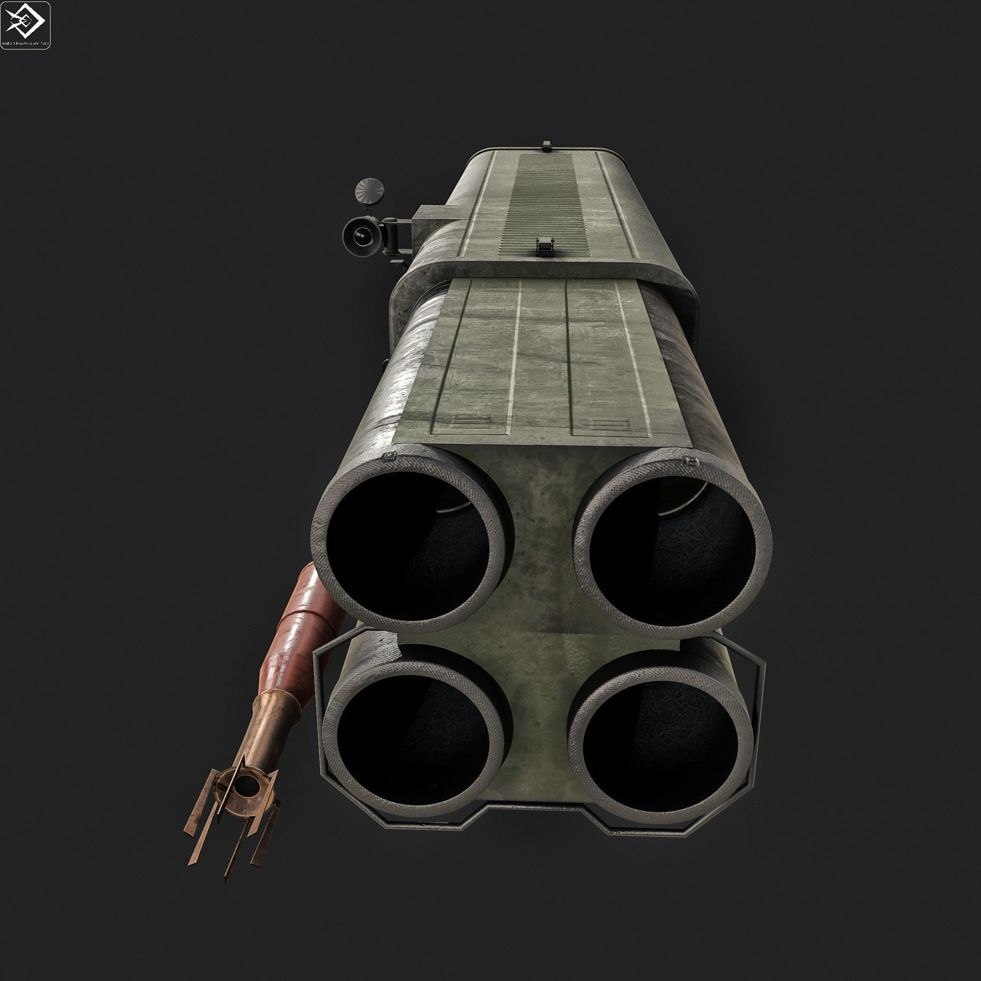 Flash Rocket 3D model M202 FLASH rocket launcher VR / AR / low-poly | CGTrader