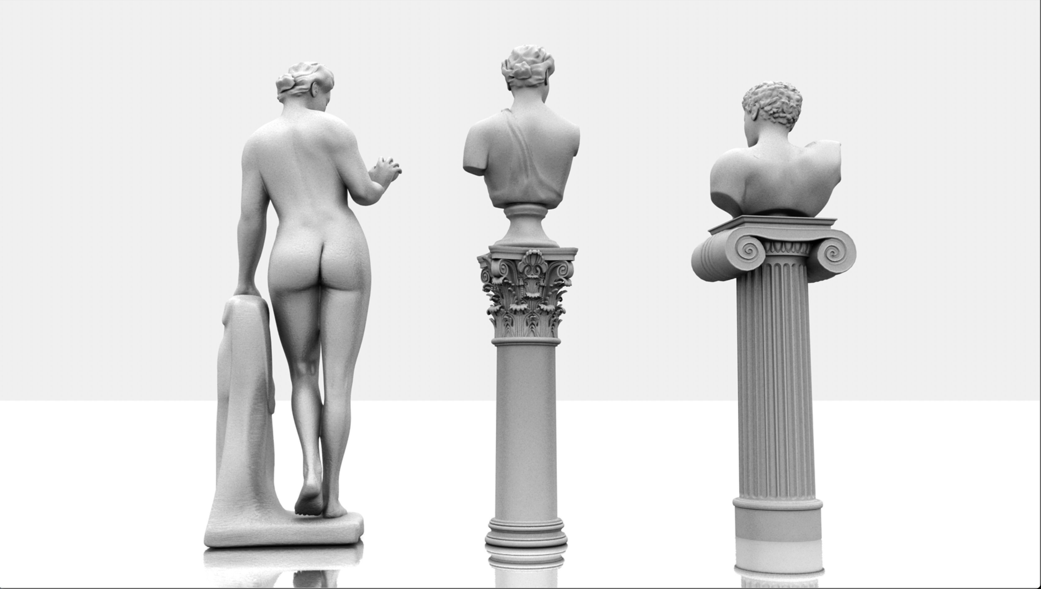 classic sculptures pack 3D model_12