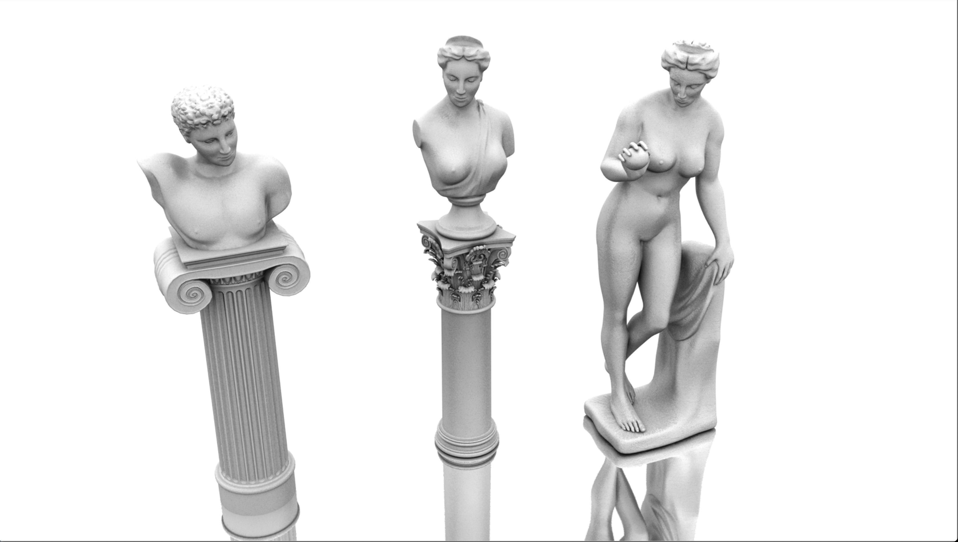 classic sculptures pack 3D model_8