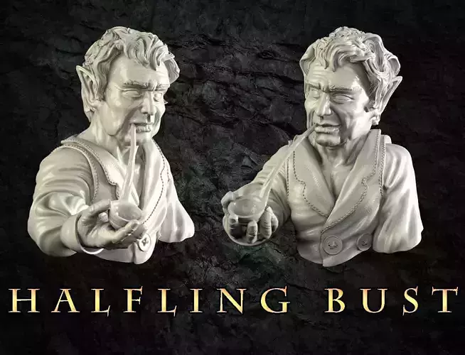 Halfling Bust 3D print model