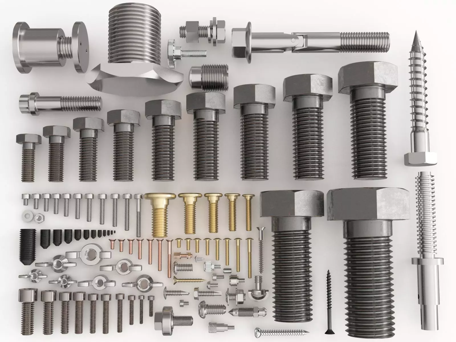 Nuts Bolts and Screws vol 05 3D model_0