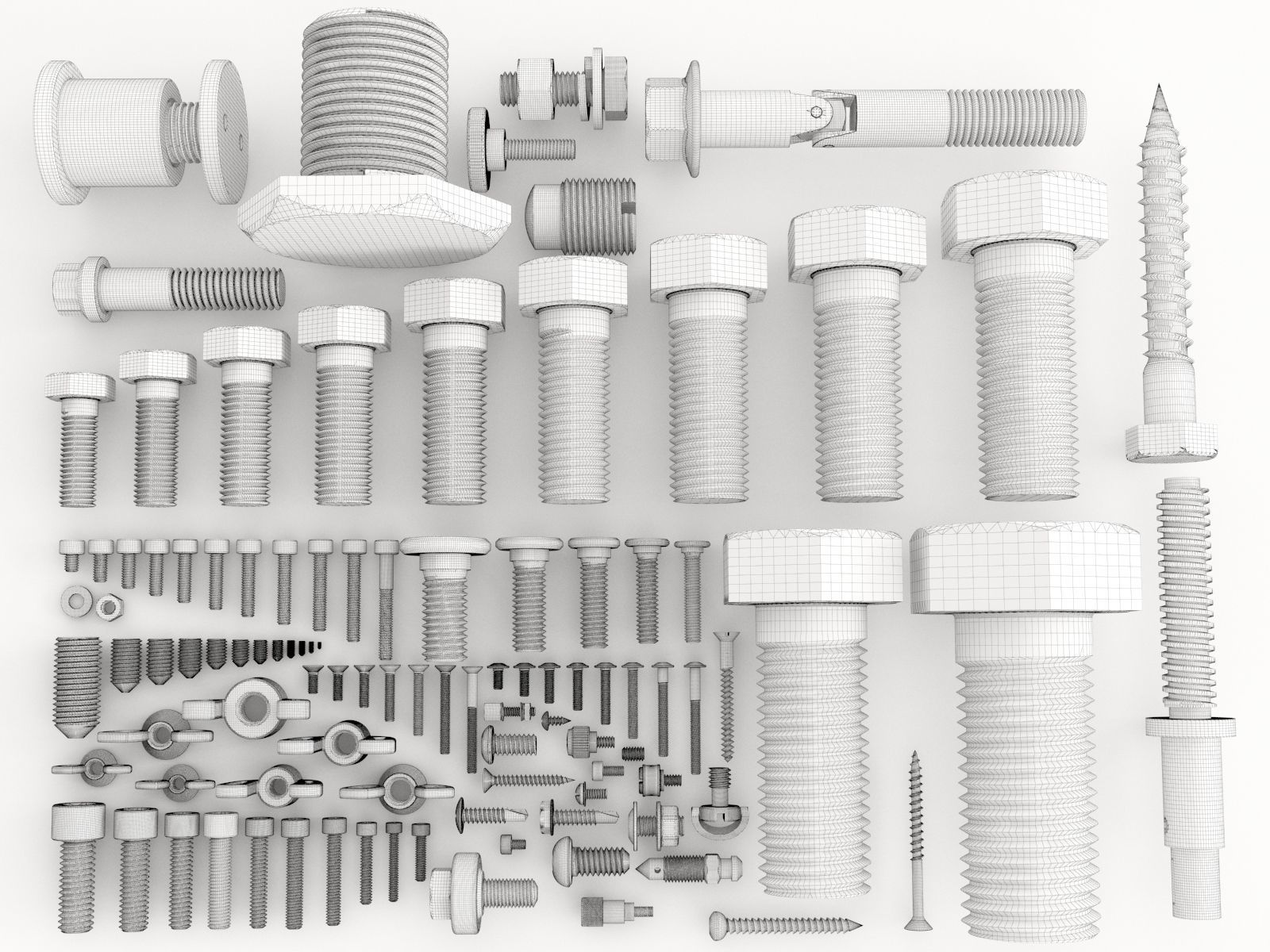 Nuts Bolts and Screws vol 05 3D model_1