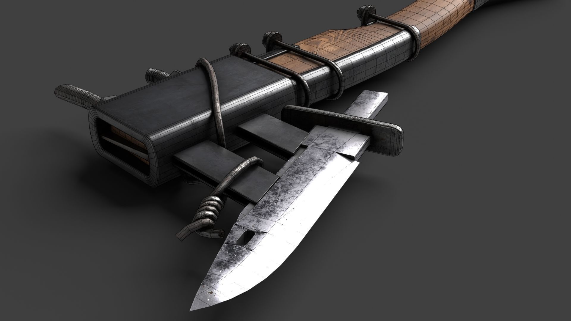 Modifiable Strike Weapon 13 Low-poly 3D model_18