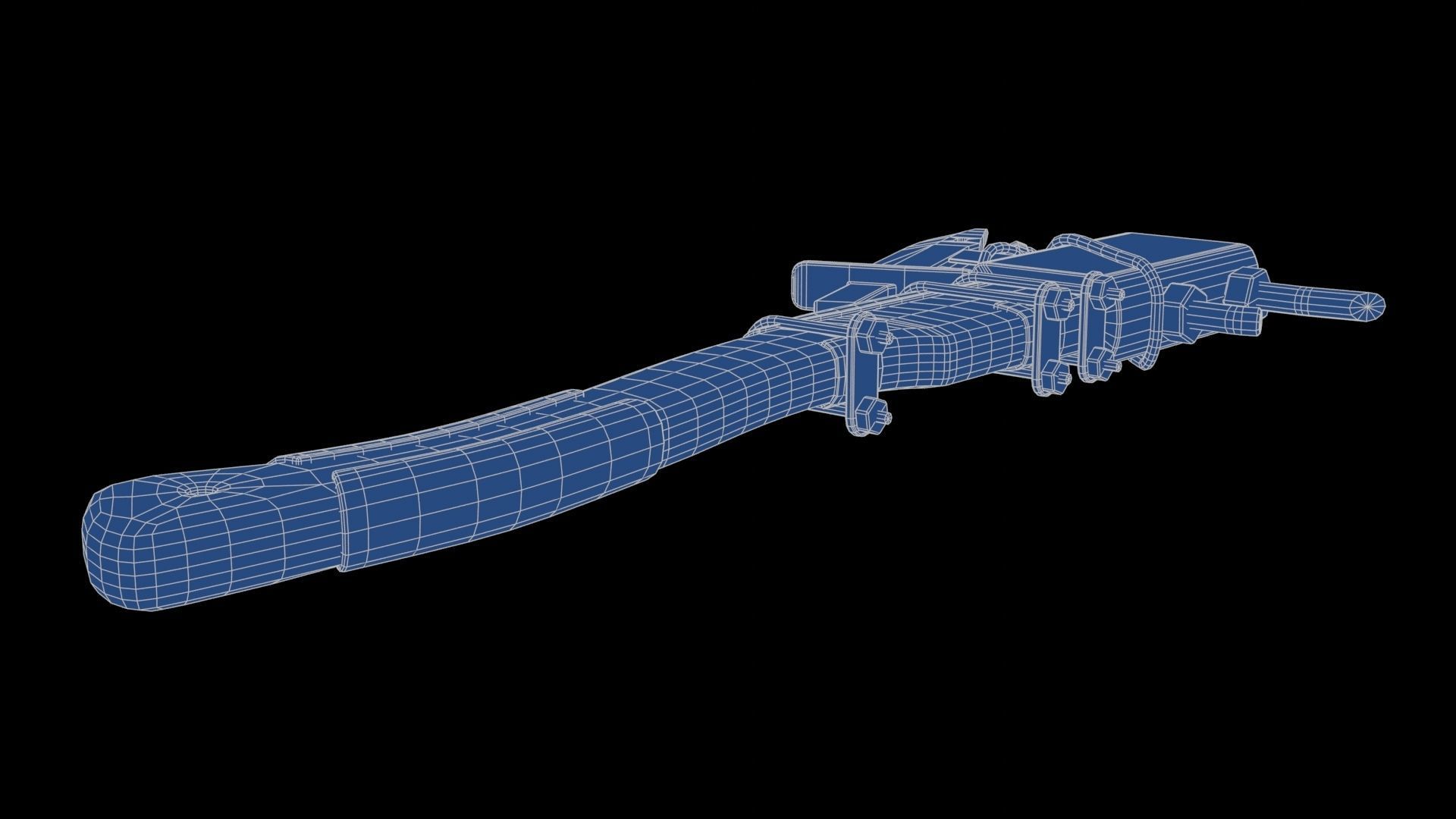 Modifiable Strike Weapon 13 Low-poly 3D model_26
