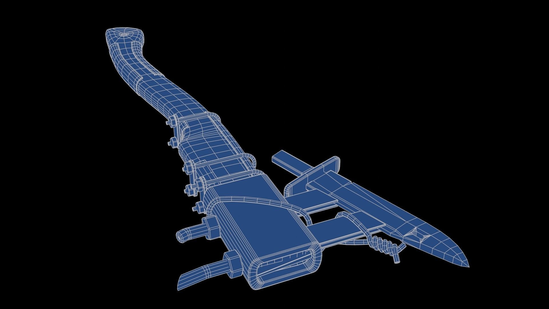 Modifiable Strike Weapon 13 Low-poly 3D model_24