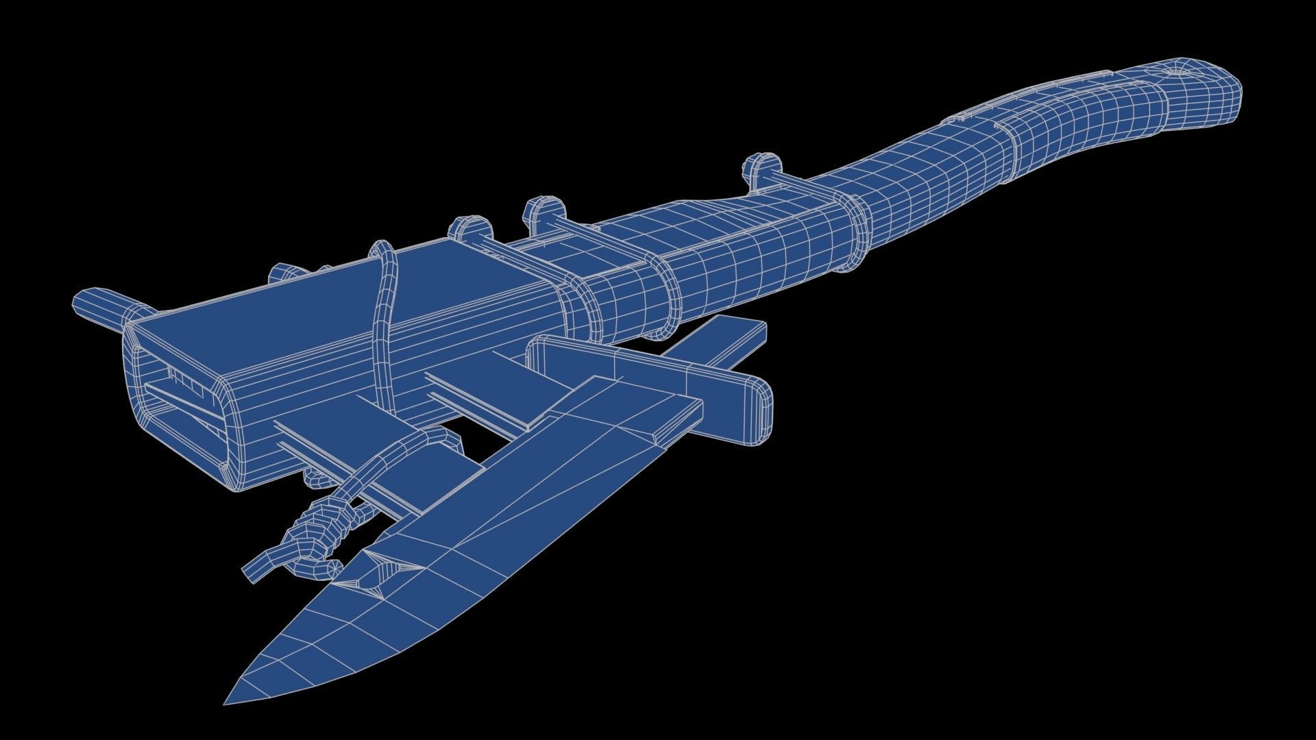 Modifiable Strike Weapon 13 Low-poly 3D model_23