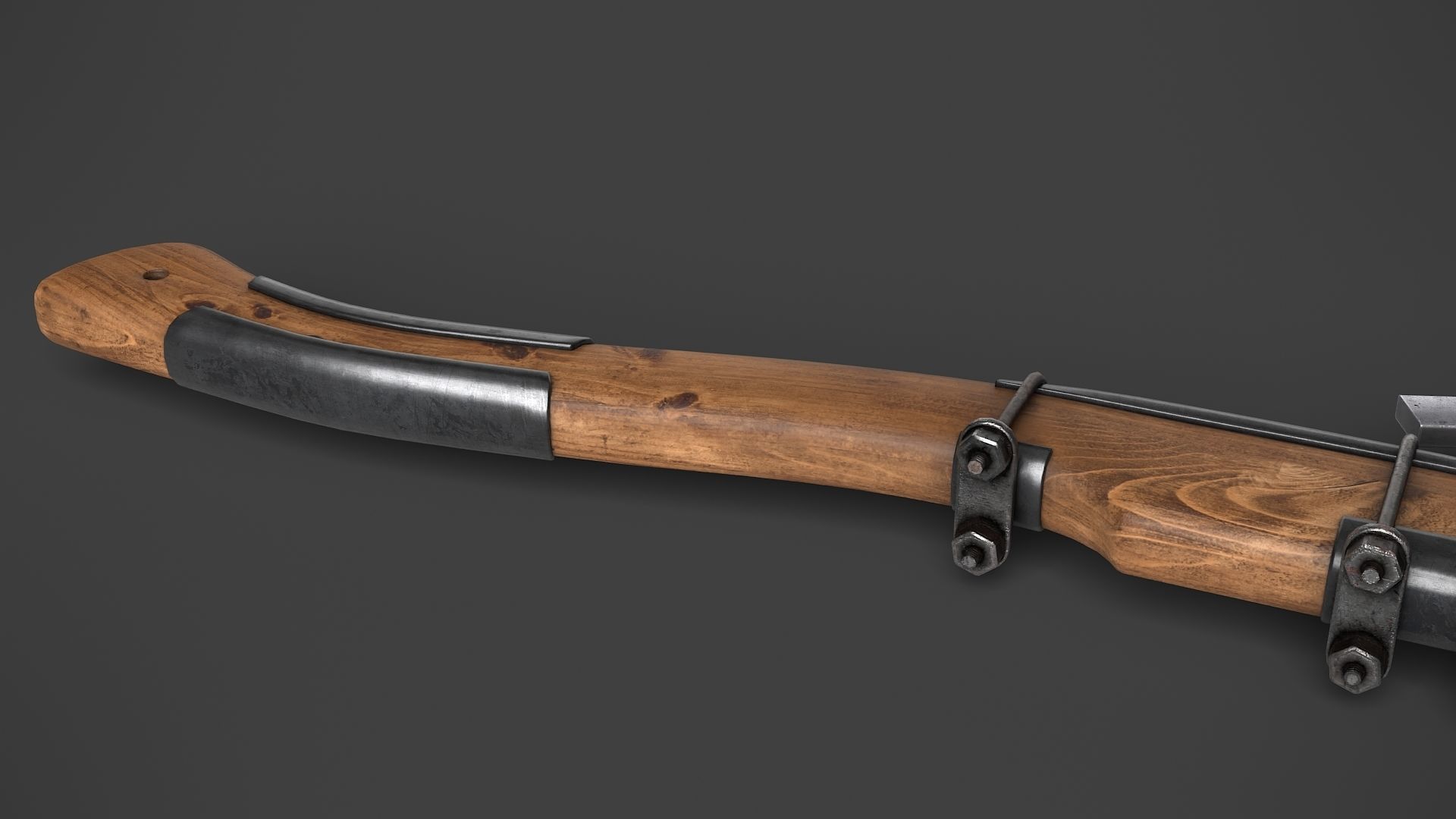 Modifiable Strike Weapon 13 Low-poly 3D model_7