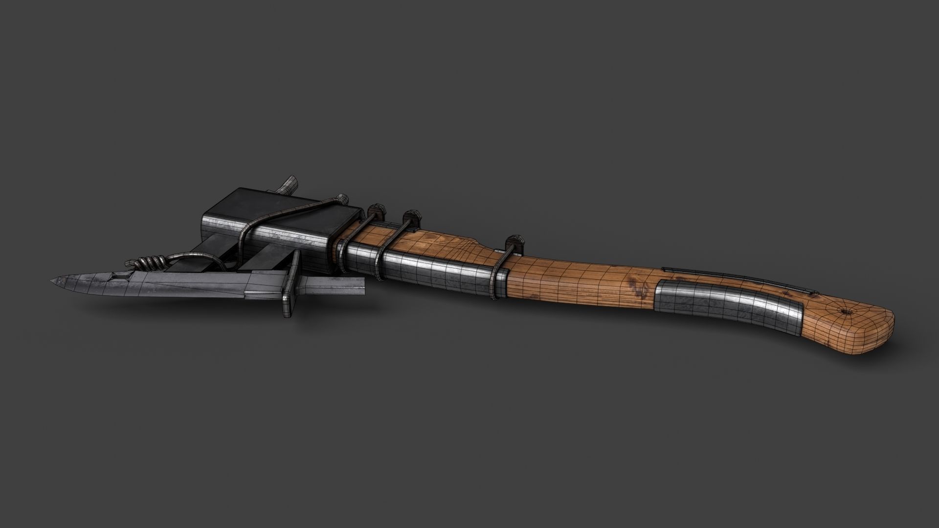 Modifiable Strike Weapon 13 Low-poly 3D model_15