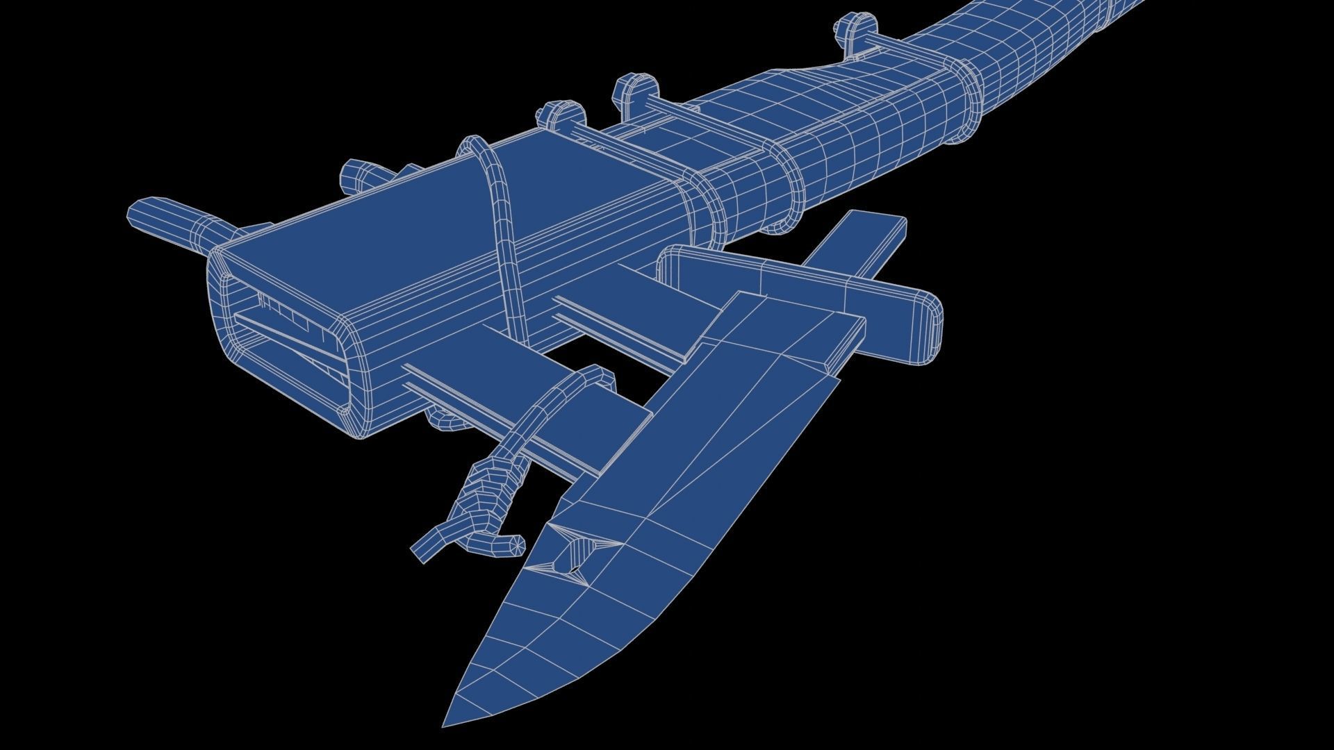 Modifiable Strike Weapon 13 Low-poly 3D model_28