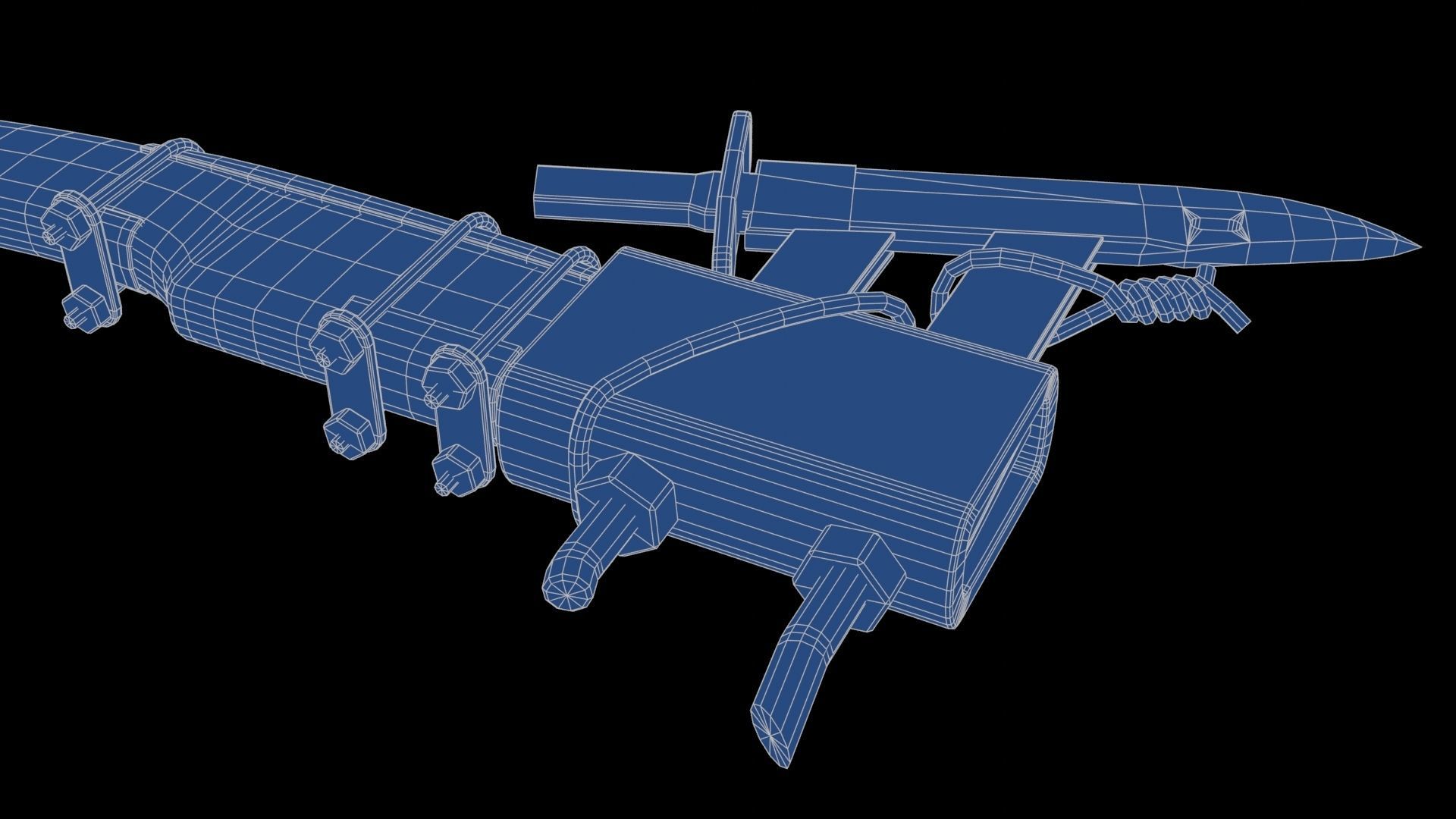 Modifiable Strike Weapon 13 Low-poly 3D model_29