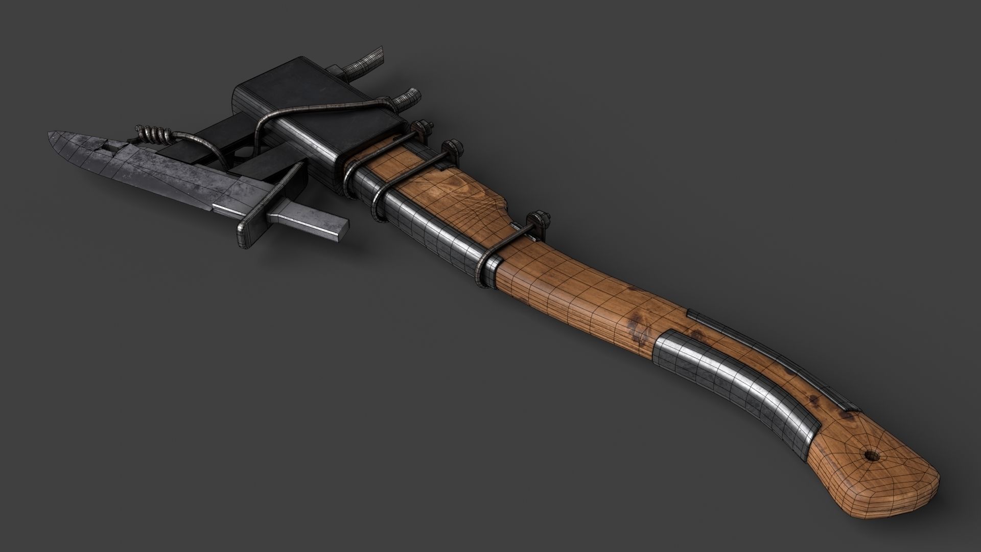 Modifiable Strike Weapon 13 Low-poly 3D model_10
