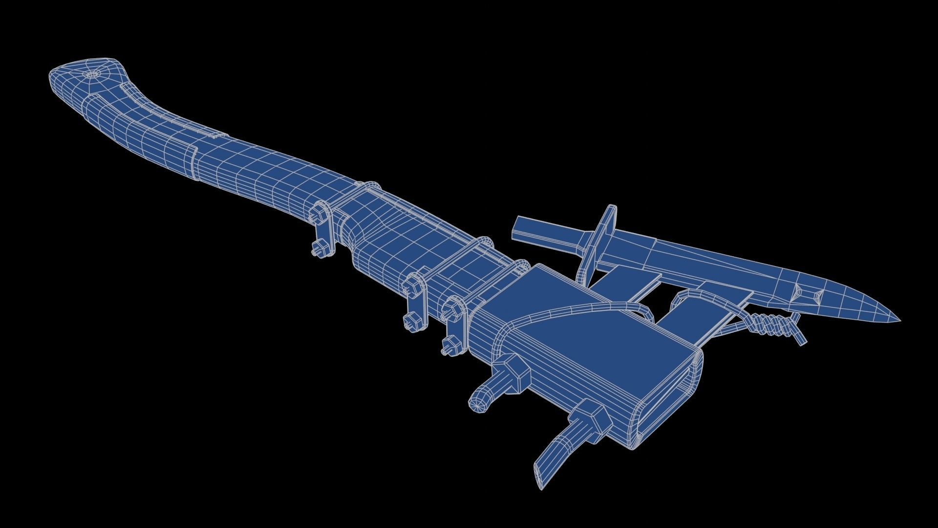 Modifiable Strike Weapon 13 Low-poly 3D model_21