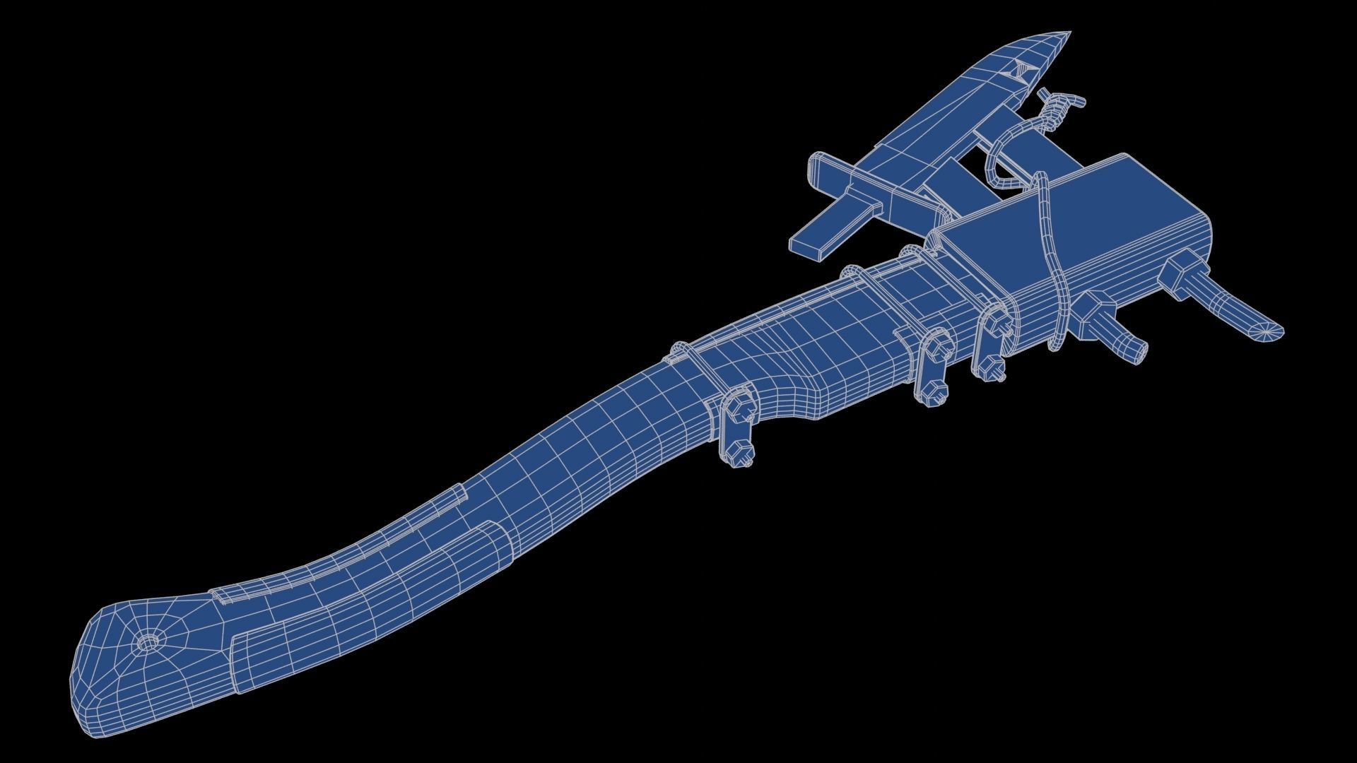 Modifiable Strike Weapon 13 Low-poly 3D model_22