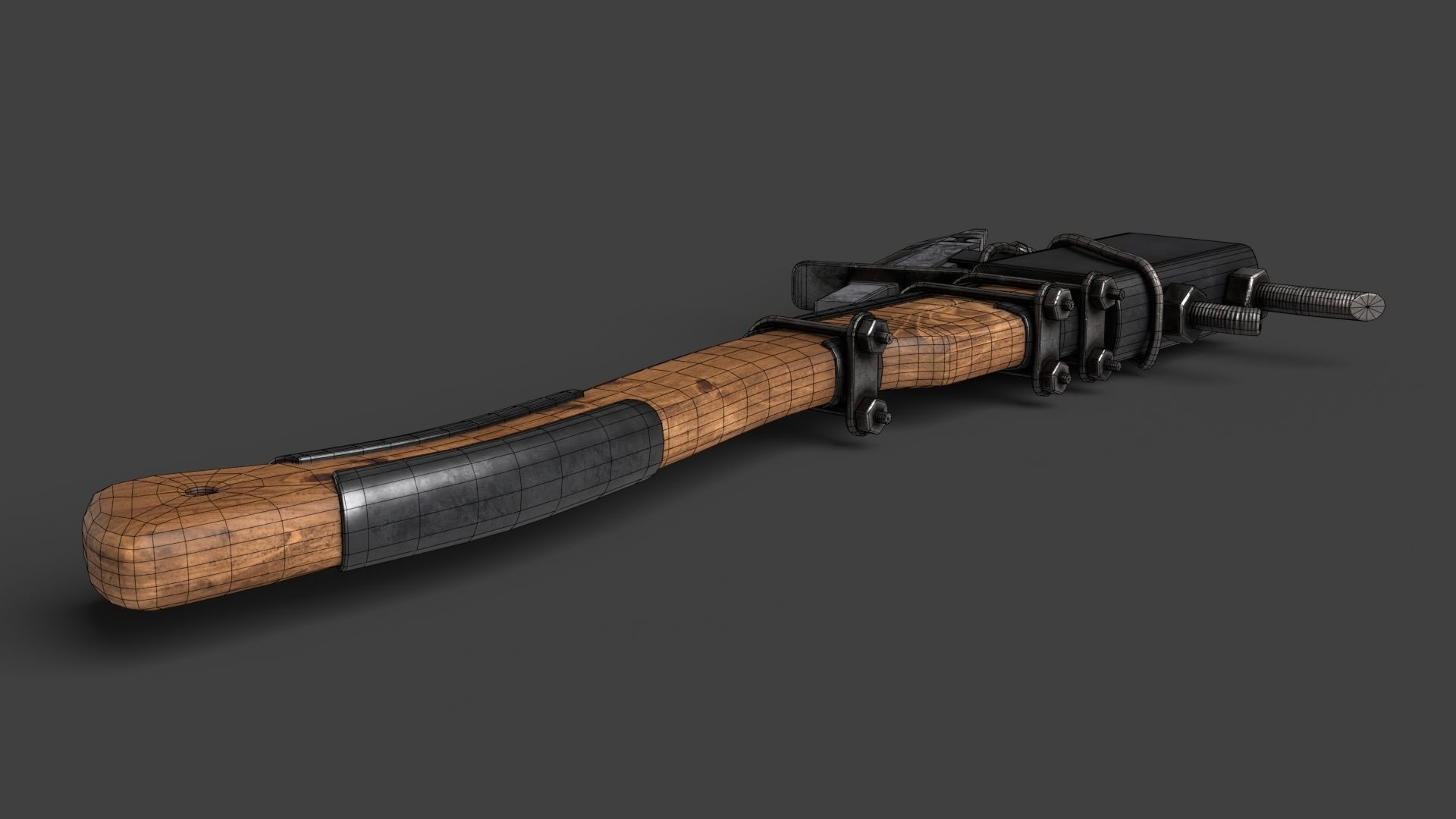 Modifiable Strike Weapon 13 Low-poly 3D model_16