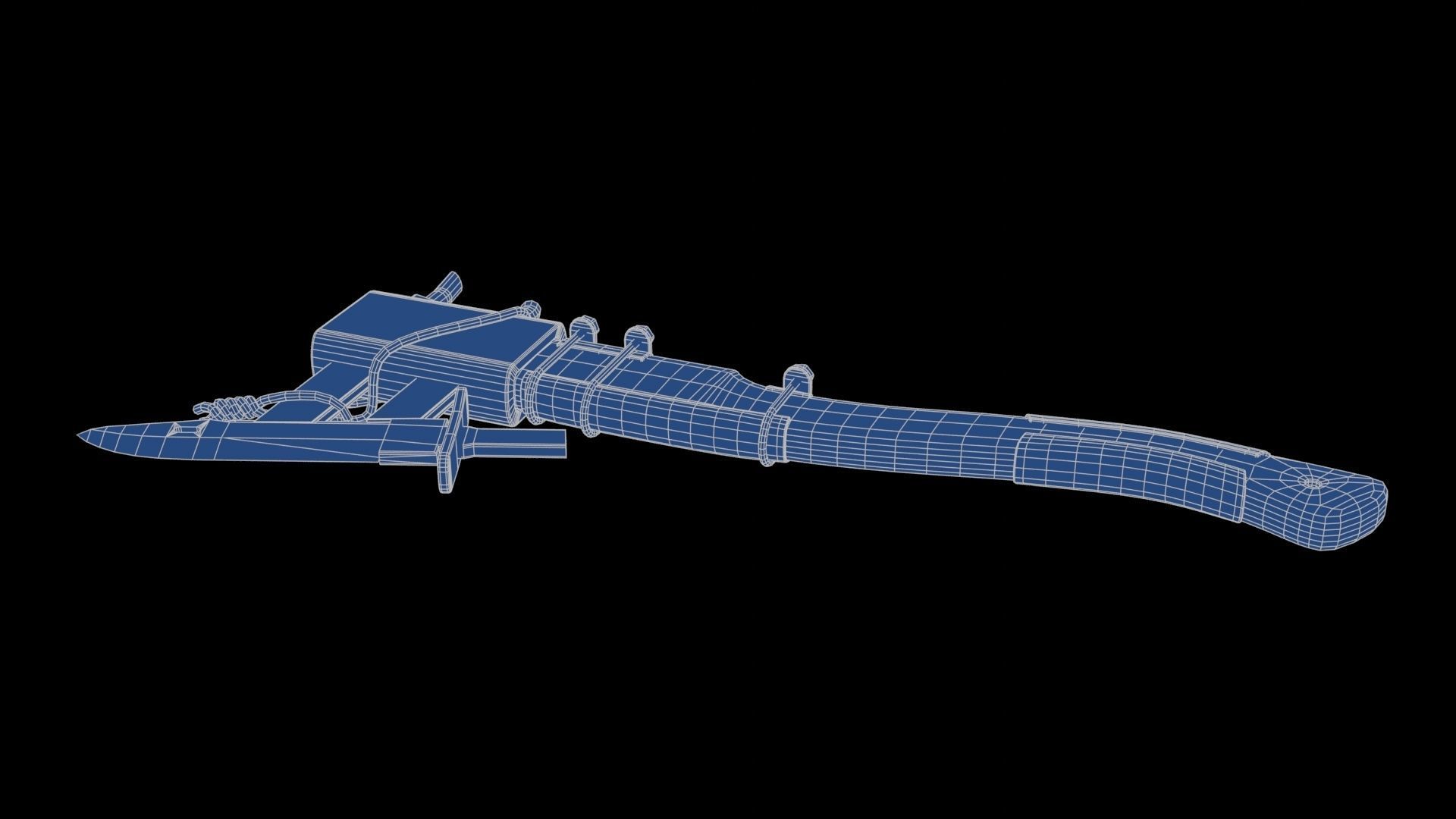 Modifiable Strike Weapon 13 Low-poly 3D model_25