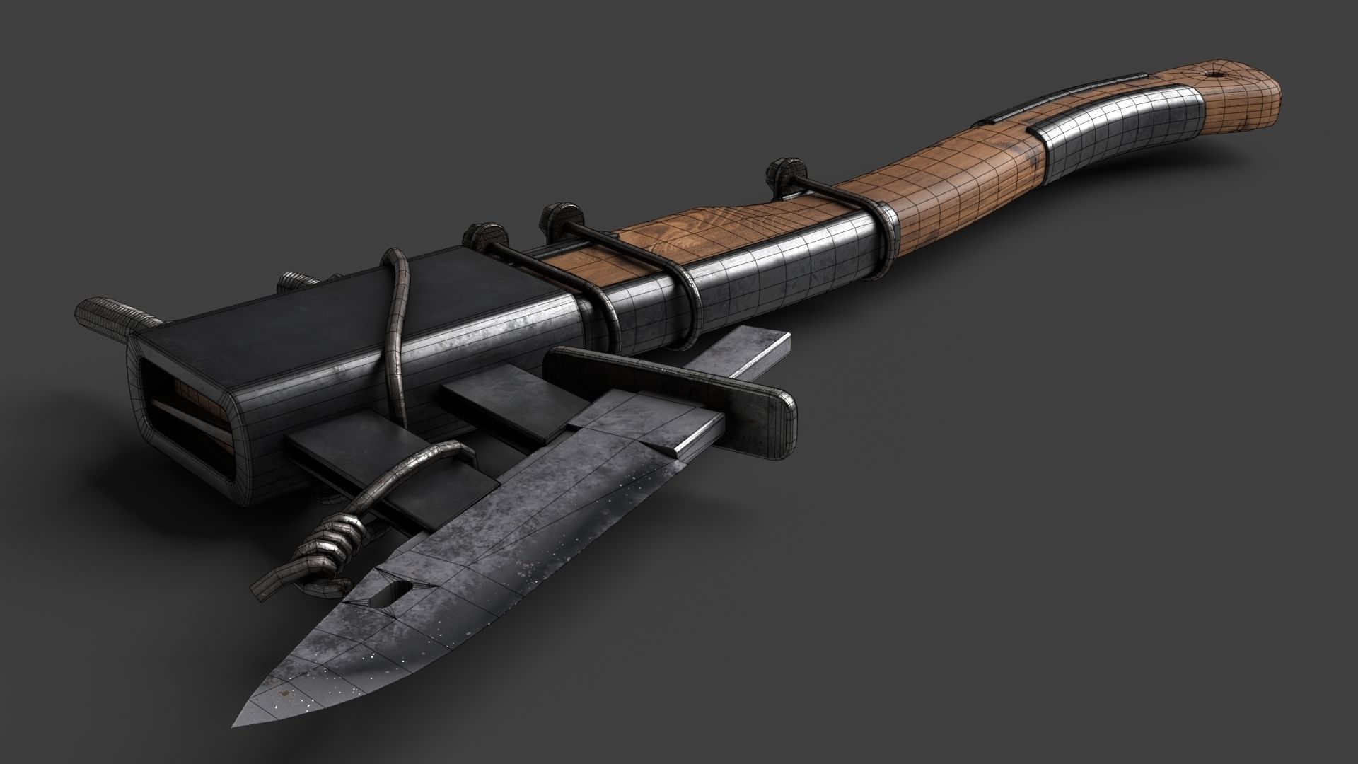 Modifiable Strike Weapon 13 Low-poly 3D model_13