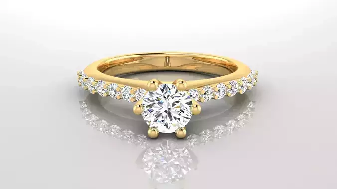 Ring M29   The luxury female ring with gem wedding