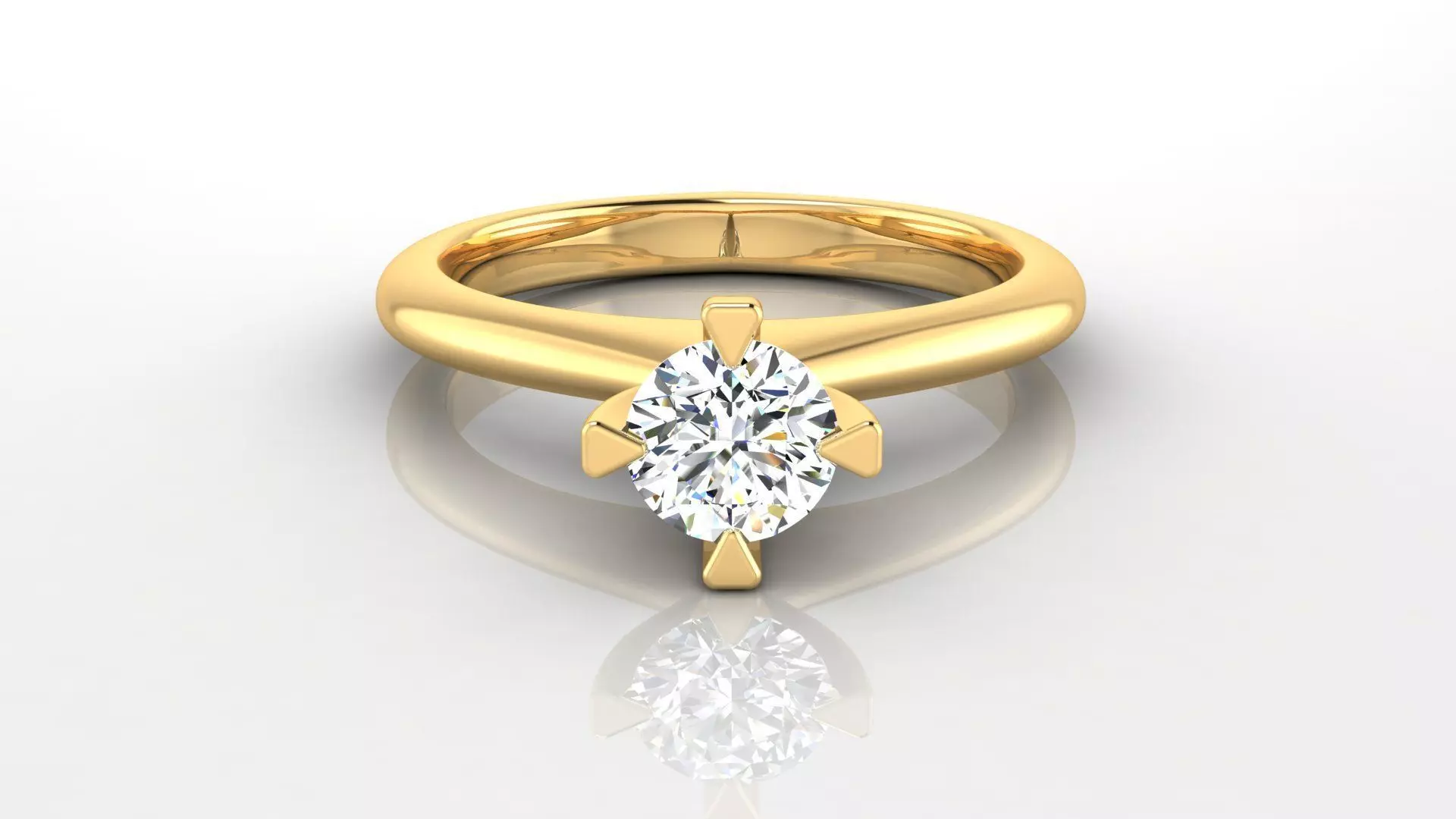 Ring M30 The luxury female ring with gem wedding 3D print model