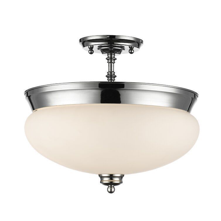 Casselman Light Simple Bowl Semi Flush Mount - 4 Colour 3D model_4