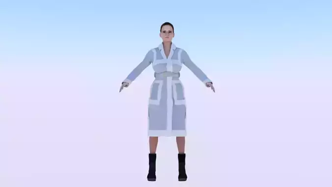 Woman in the Coat 01