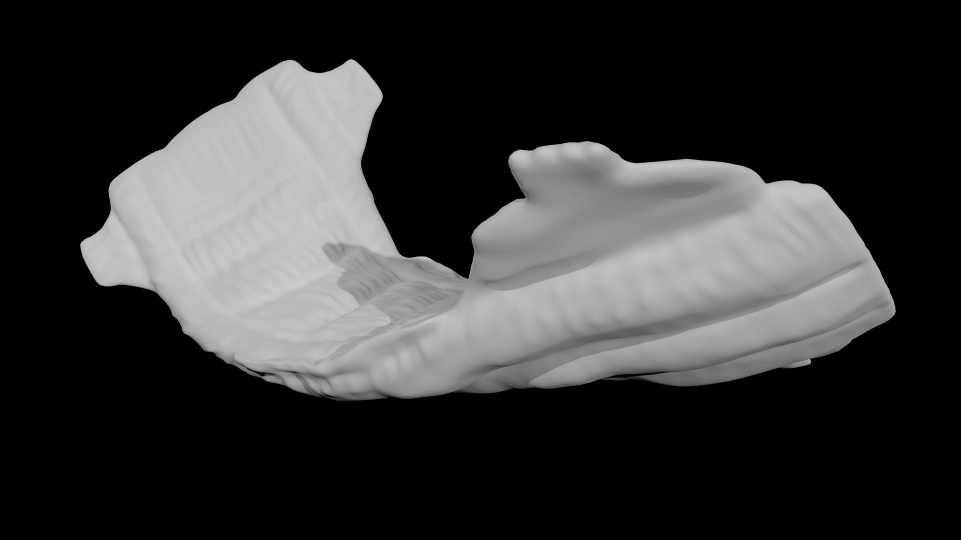 Diaper toilet seat Low-poly 3D model_4