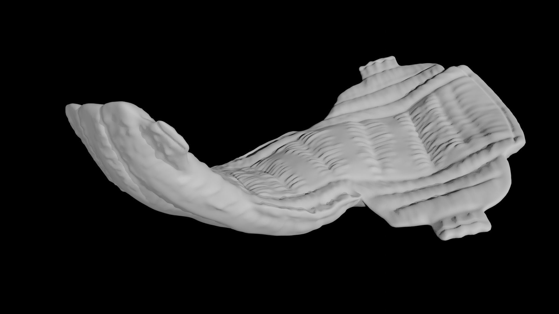 Diaper toilet seat Low-poly 3D model_3