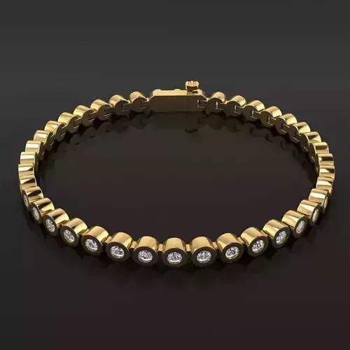 Bezel Bracelet Link 3mm