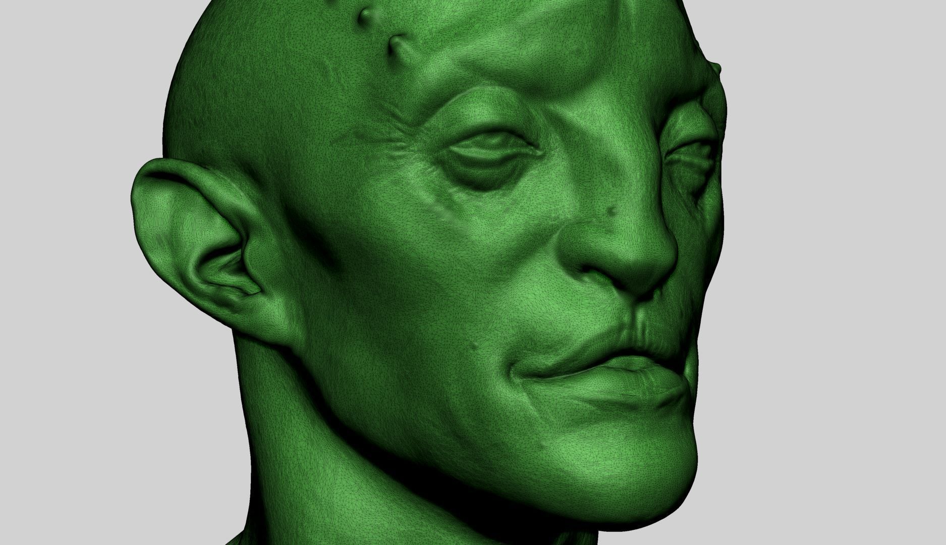Creature Head v22 3D model_15