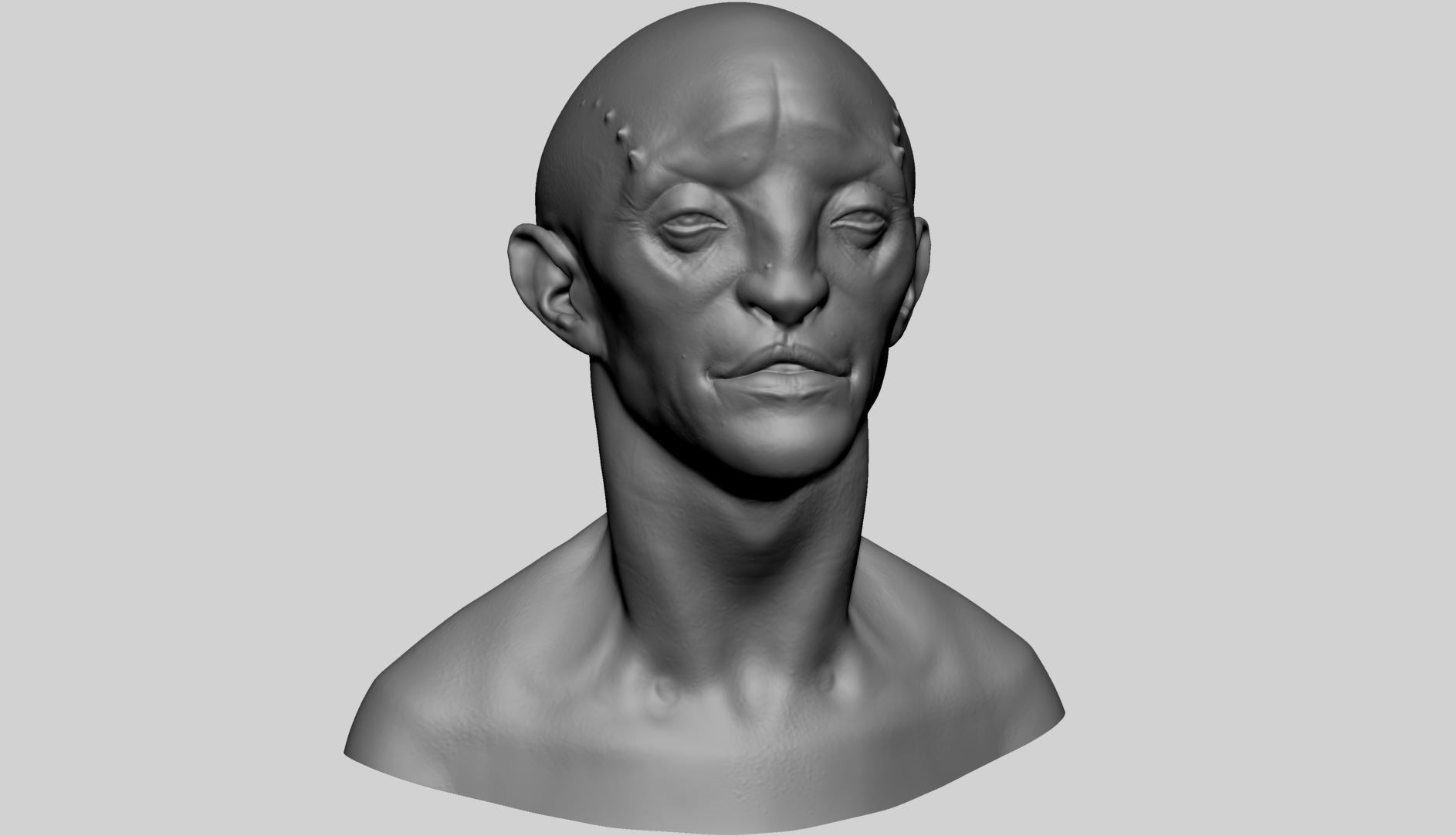 Creature Head v22 3D model_14