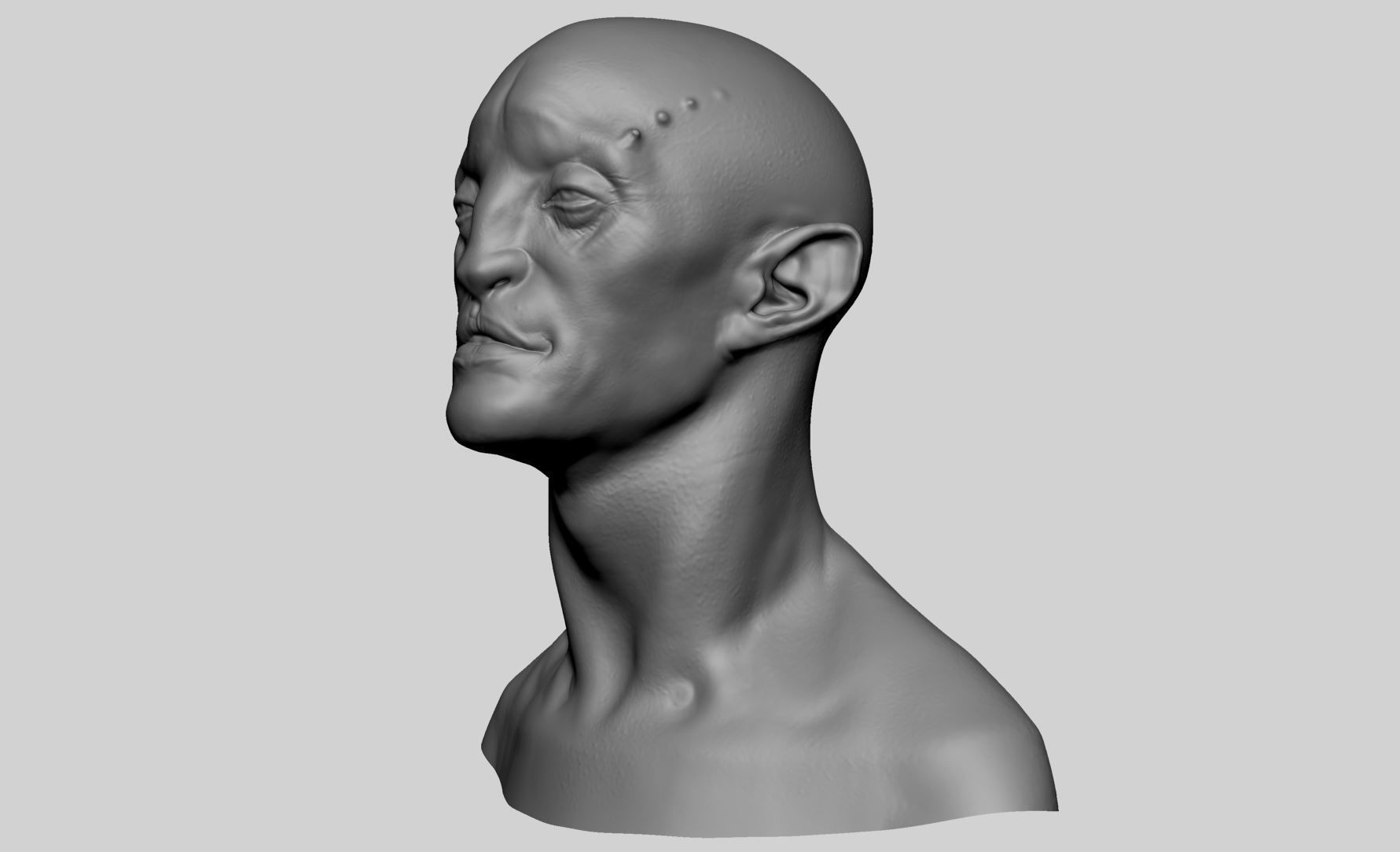 Creature Head v22 3D model_16