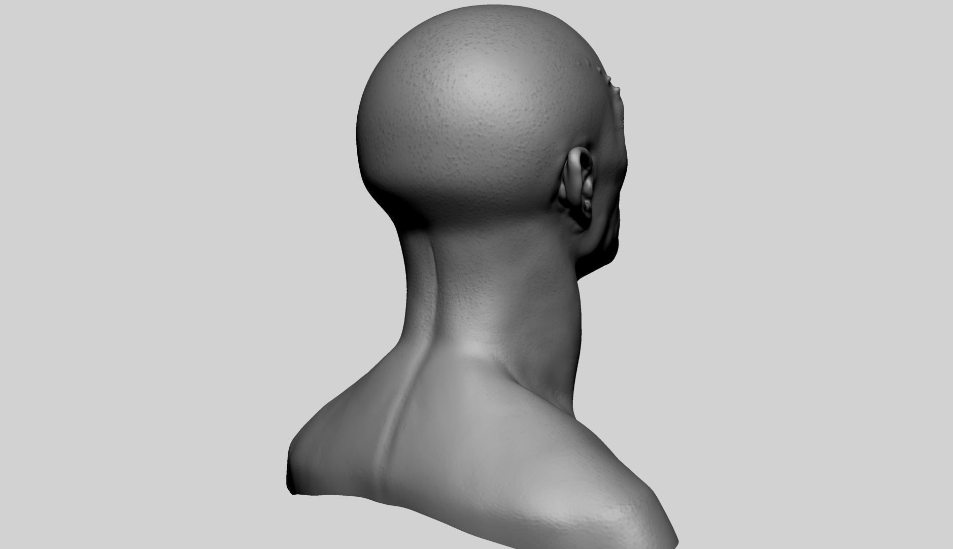 Creature Head v22 3D model_3