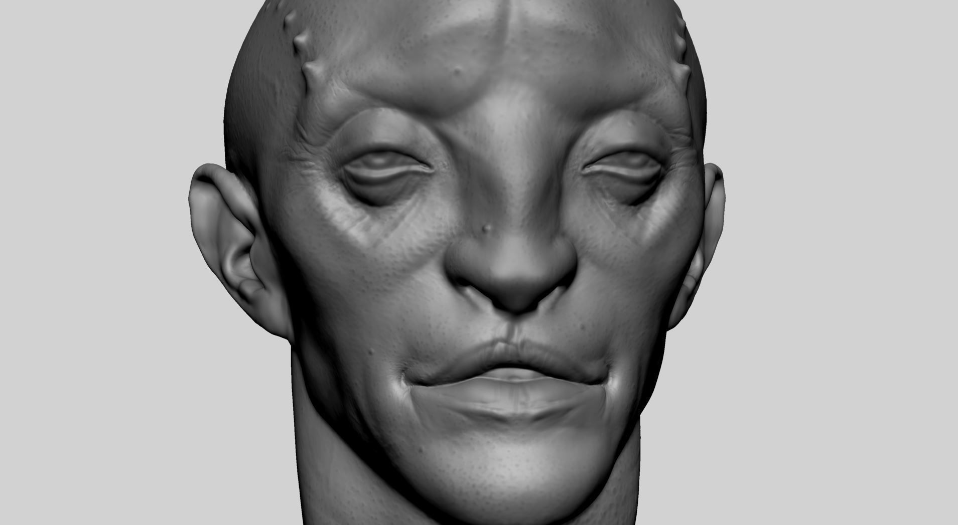 Creature Head v22 3D model_10