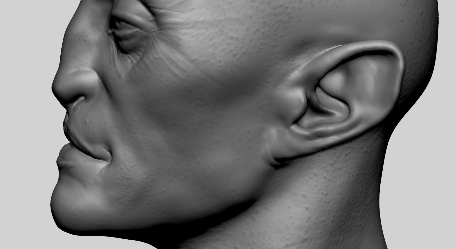 Creature Head v22 3D model_8