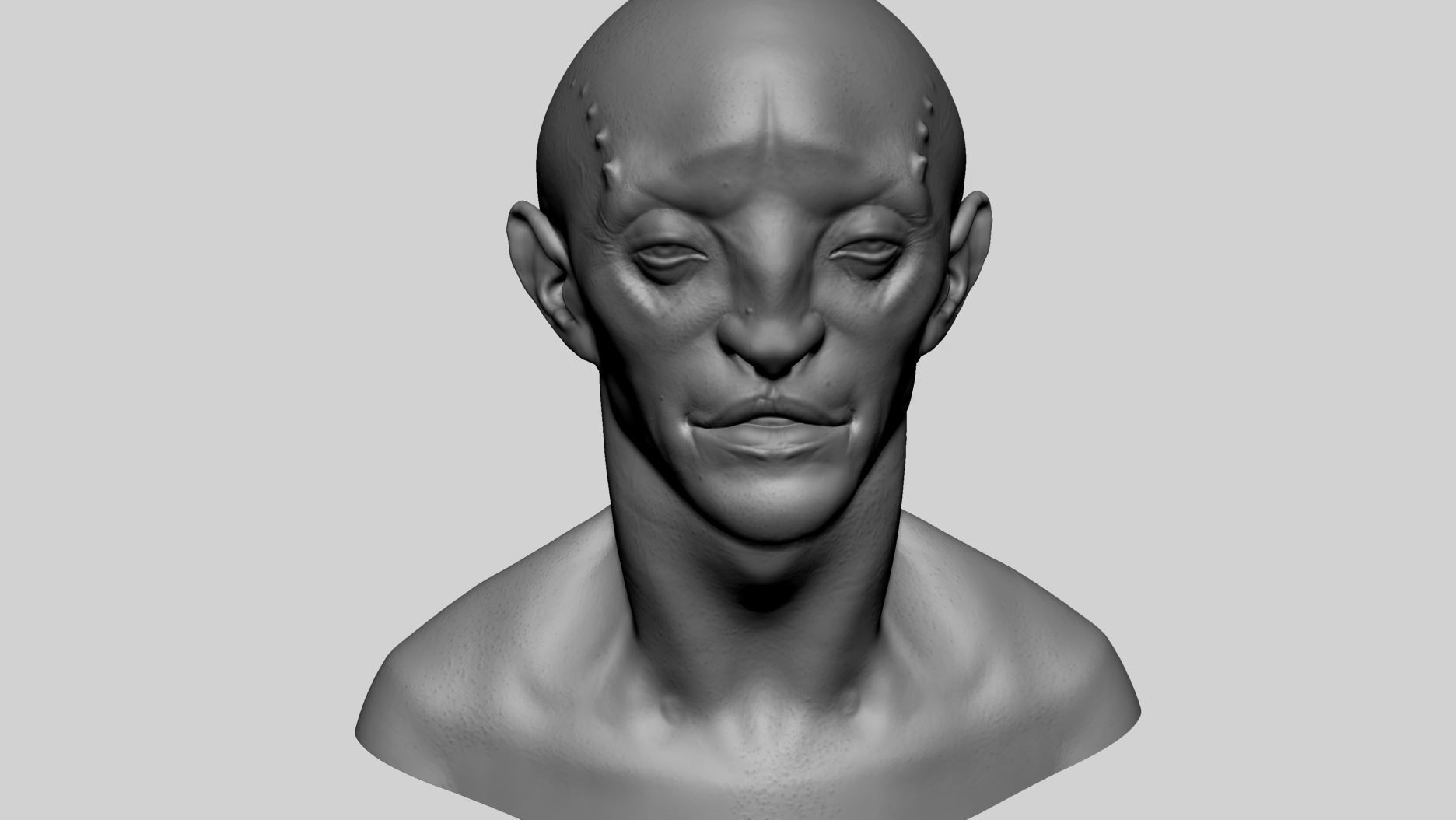 Creature Head v22 3D model_11