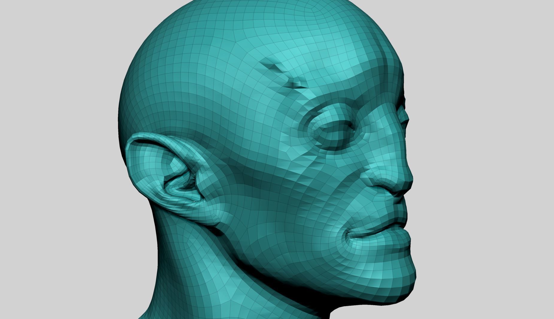 Creature Head v22 3D model_13