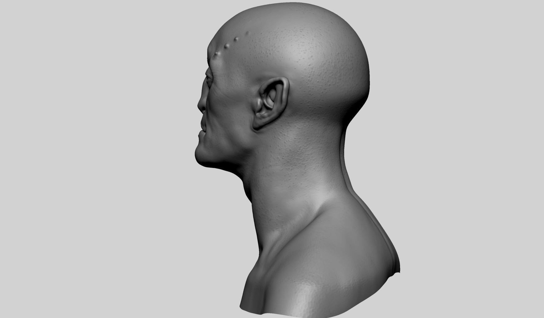Creature Head v22 3D model_6