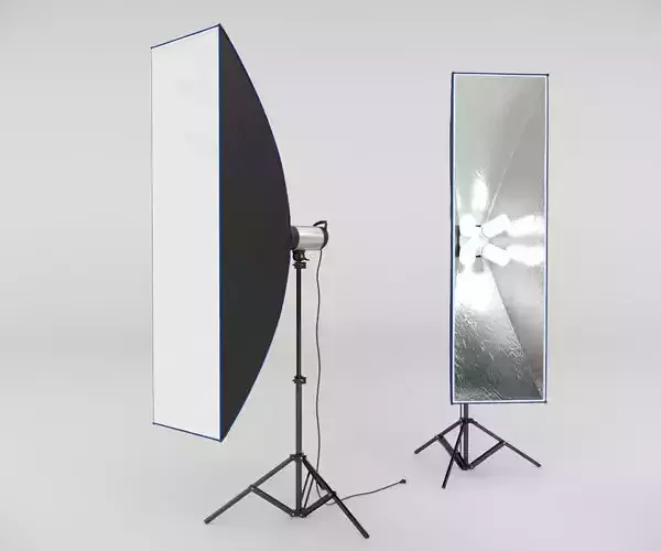 Studio Softbox Rectangular 3D model