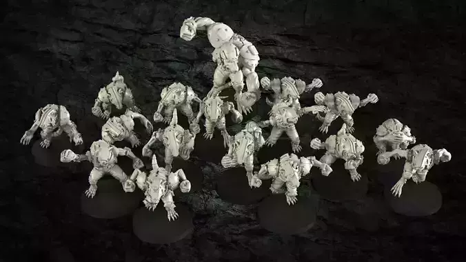 Rat Fantasy Foorball team 3D print model