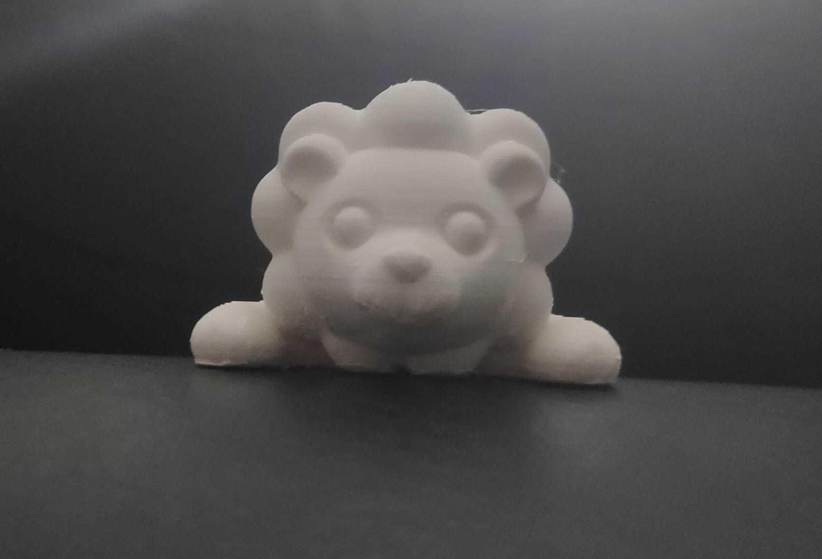 Lying Lion 3D print model_9