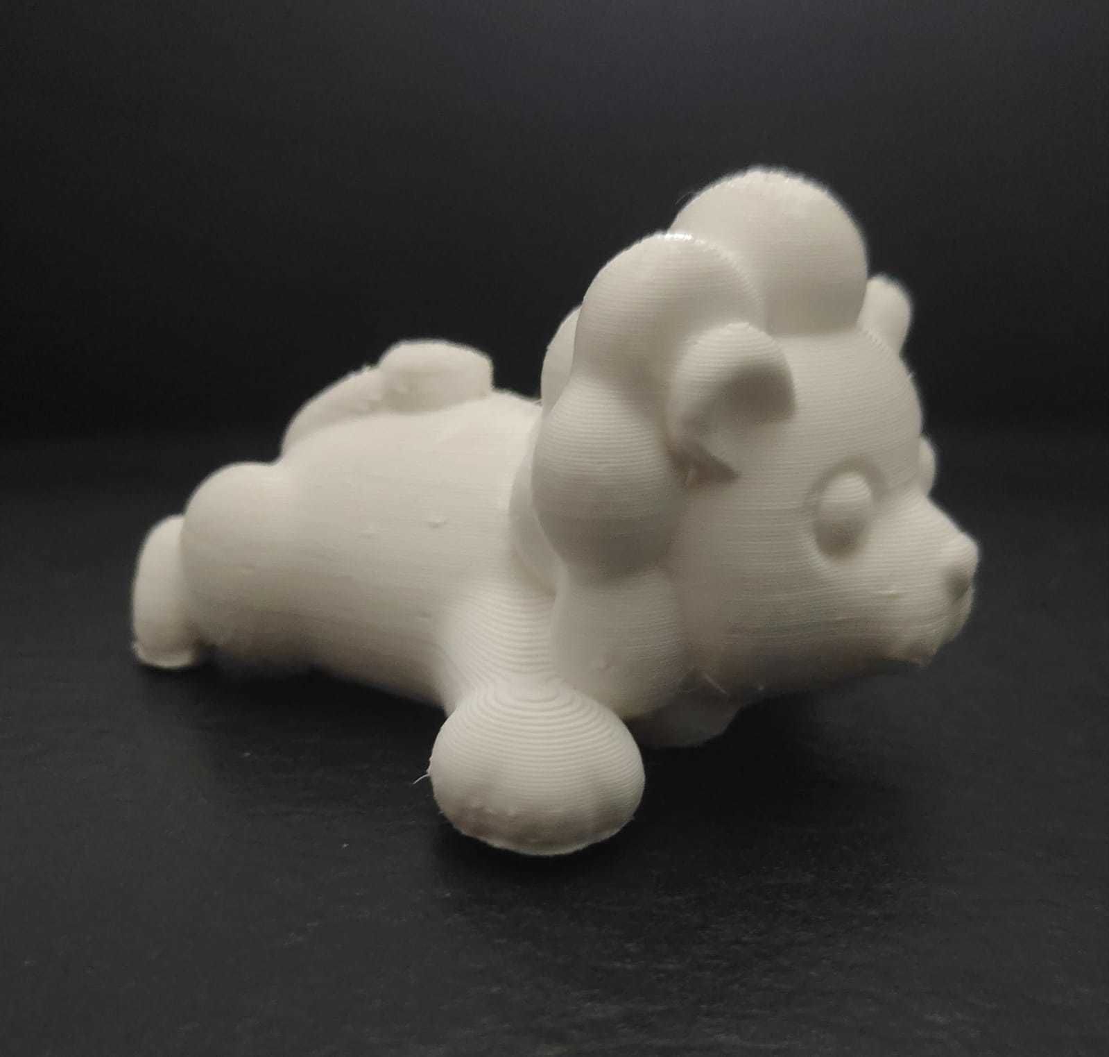 Lying Lion 3D print model_4
