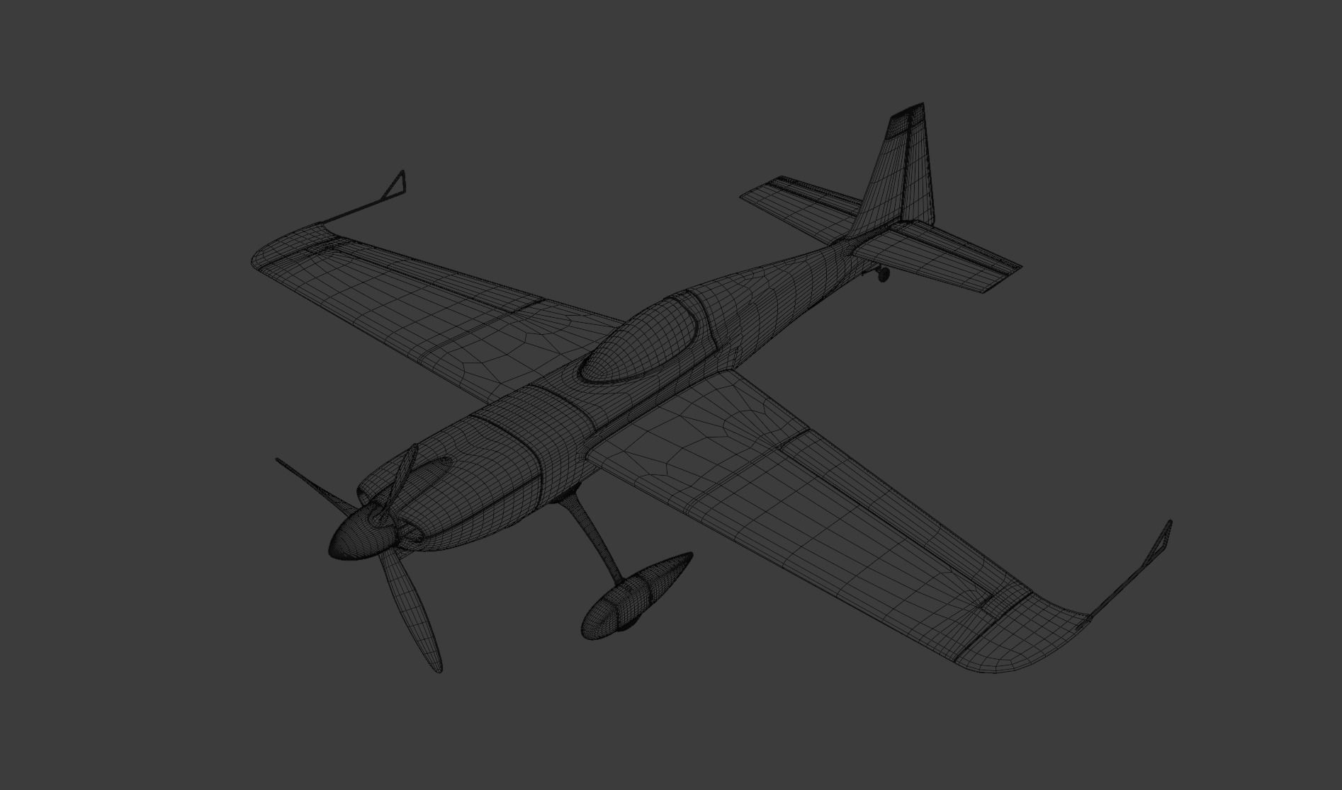 High Quality Zivko Edge 540 Red Bull Livery 3D model_7