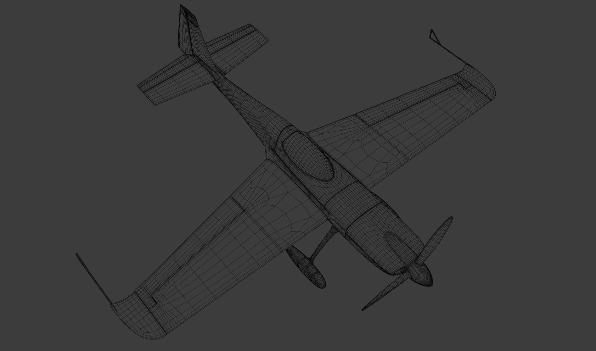 High Quality Zivko Edge 540 Red Bull Livery 3D model_10