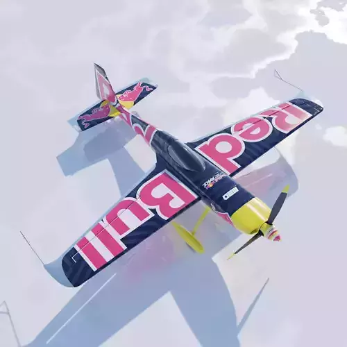 High Quality Zivko Edge 540 Red Bull Livery 3D model