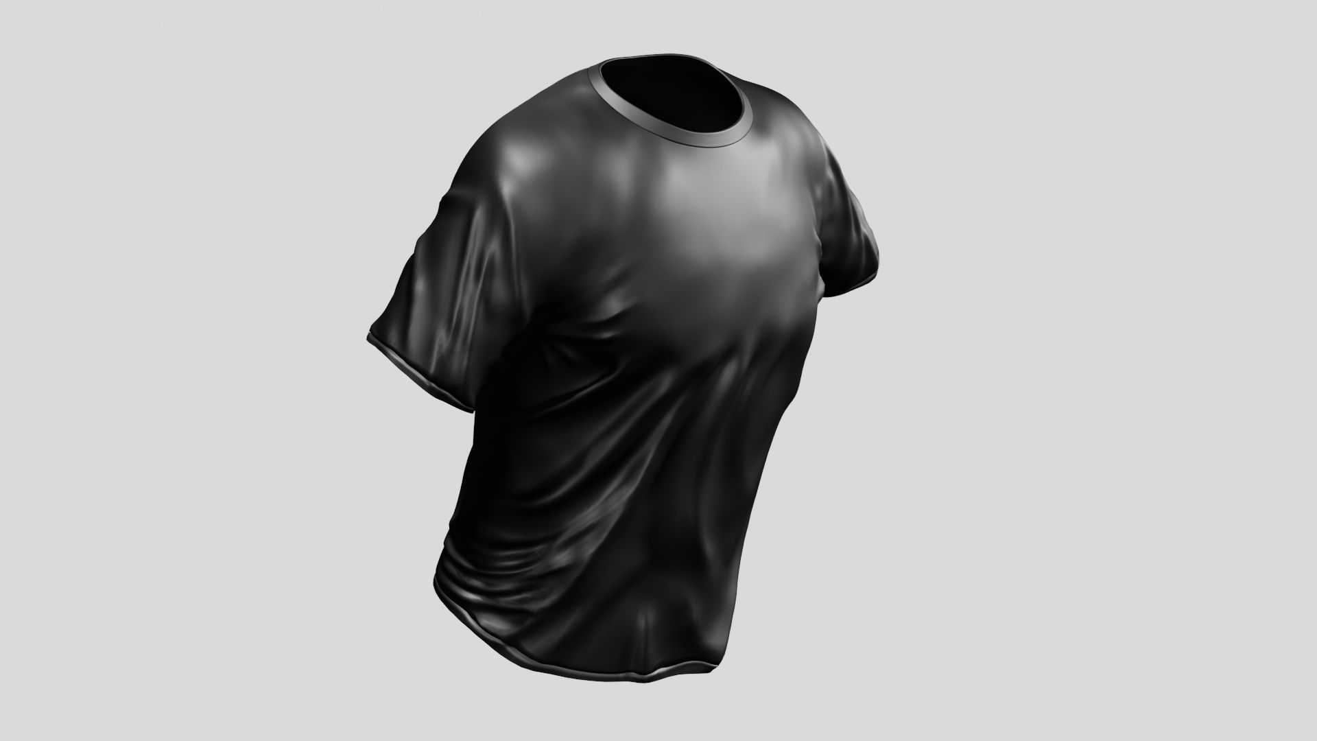 T shirt - Low-poly 3D model_6